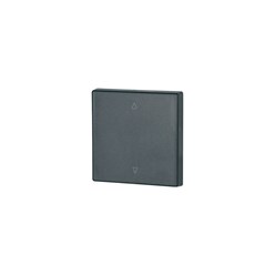 Schakelwip 1V zonder LED, zonwering zwart mat
